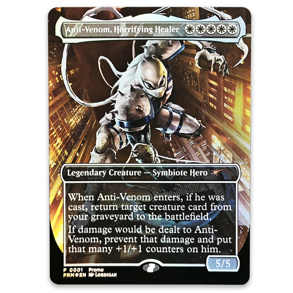 Фото Коллекционные карты TCG: Редкие магические фольгированные карты Silver Legion/Anti-Venom, Horrifying Healer/Yawgmoth, Thran Physician. Игрушки и подарки для мальчиков. №2