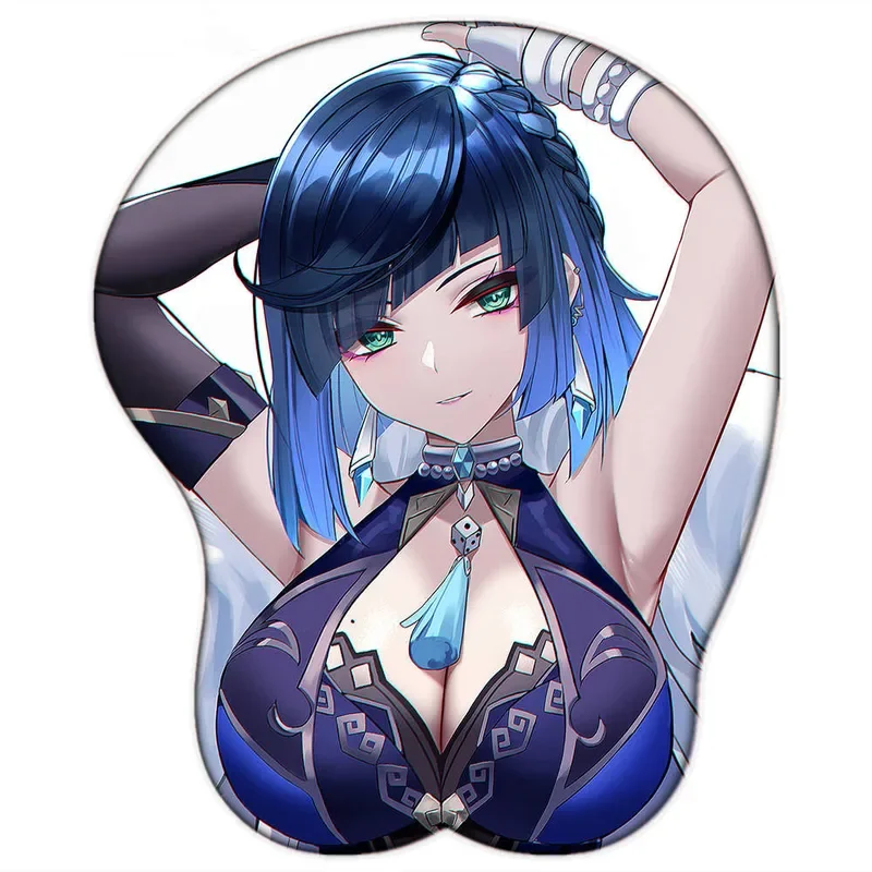 Геймерский коврик для мыши Genshin impact с милым мангой Yanan kawaii аниме сексуальный