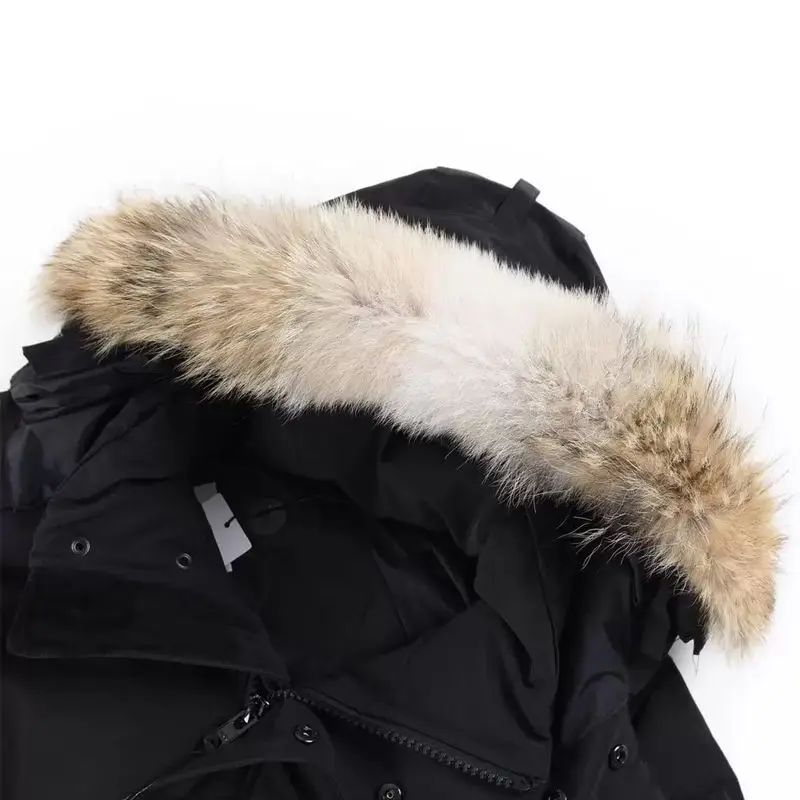 Top Mens Down Jacket G Coat Real Big Wolf Fur C Wyndham Overcoat Clothing Casual Fashion Style Winter Outerwear Outdoor Parka