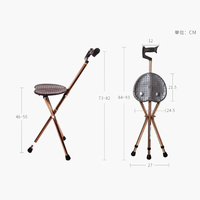 Трость портативный табурет для пожилых людей сверхлегкий складной