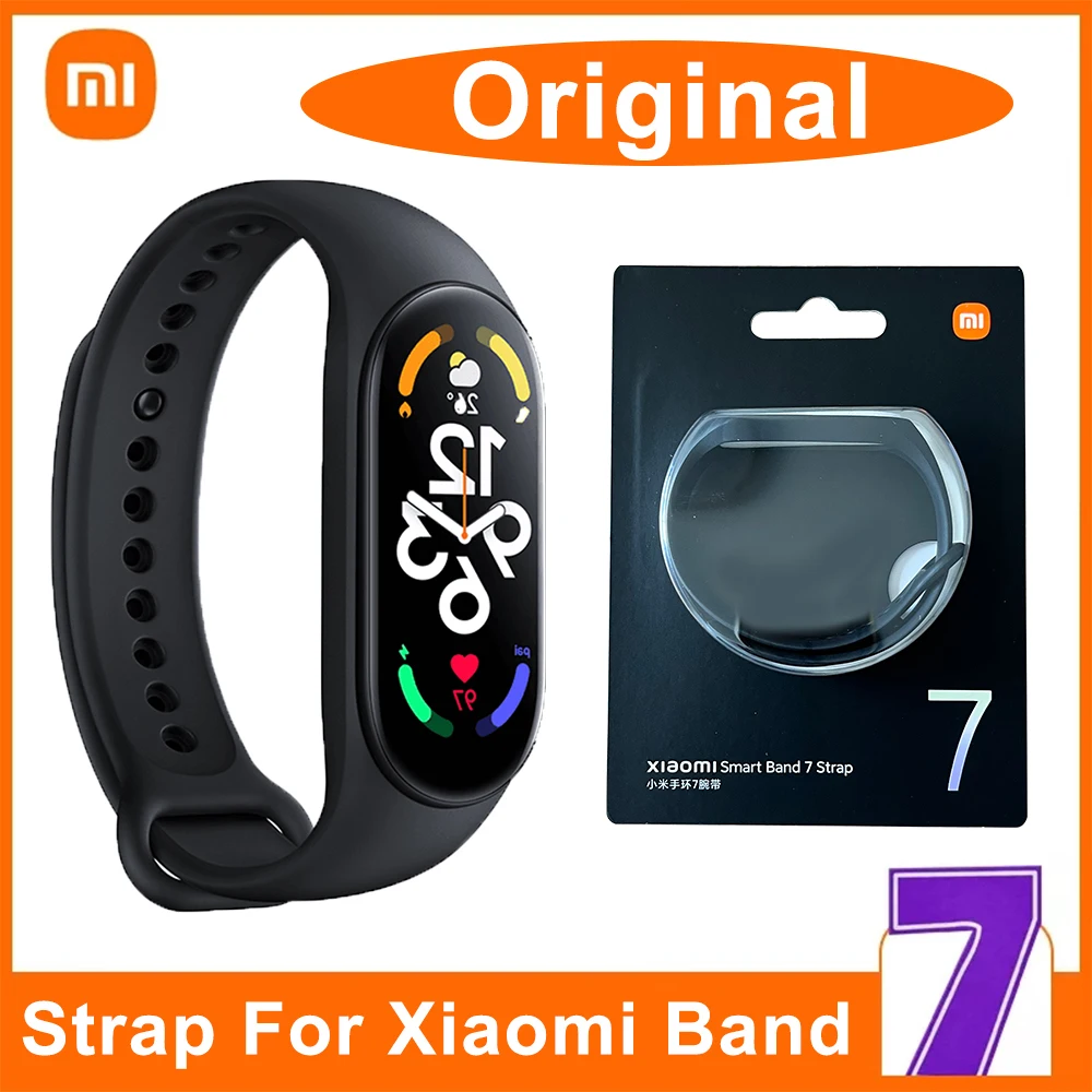 

100% Original Strap For Xiaomi Mi Smart Band 7 Camouflage Official Wristband TPU Silicone Replaceable xiaomi mi band7 Watch band