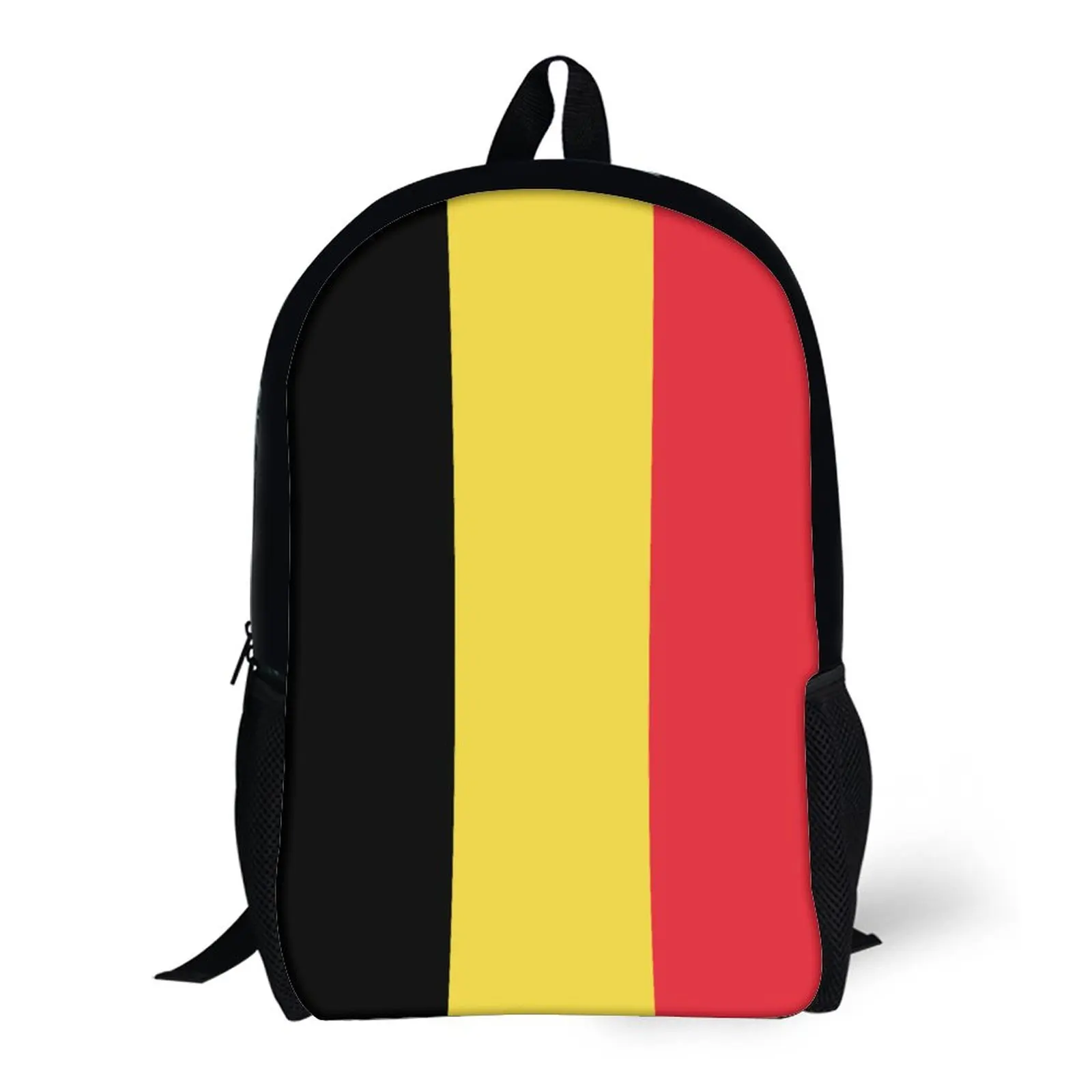 

Flag of Belgium 17 Inch Shoulder Backpack Vintage Summer Camps Top Quality Secure Cozy Field Pack