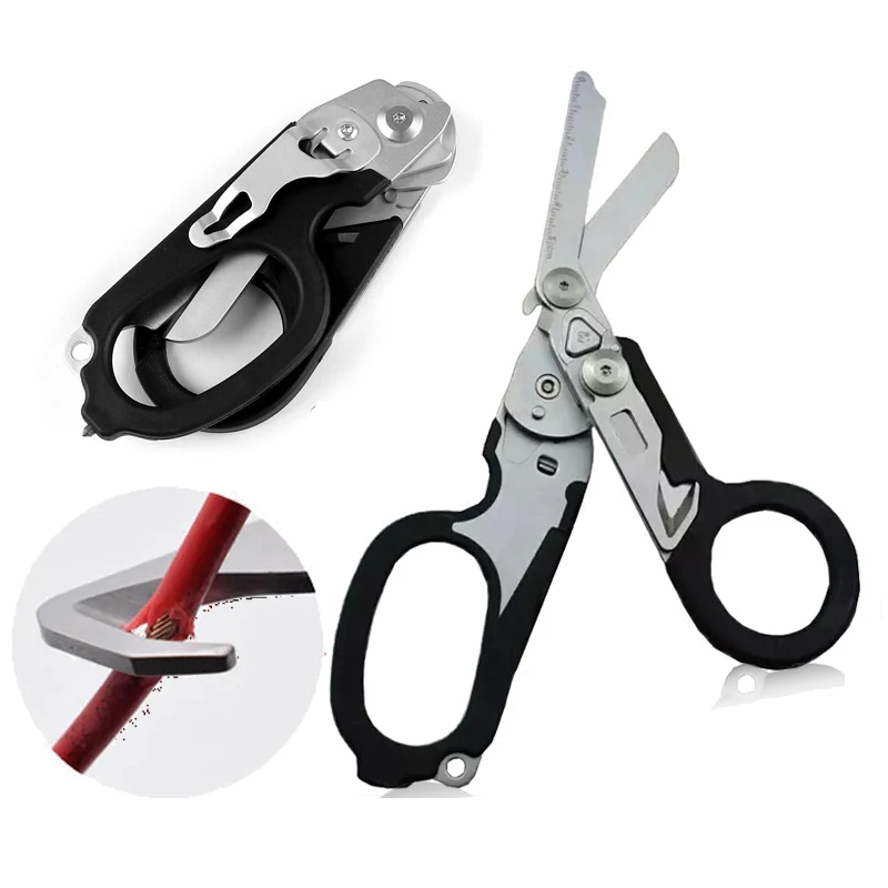 

Shears Raptor Foldable 6 Camping Survival Outdoor In1 Scissors Pliers Tool Multifunction Equipment Response Emergency Tactical