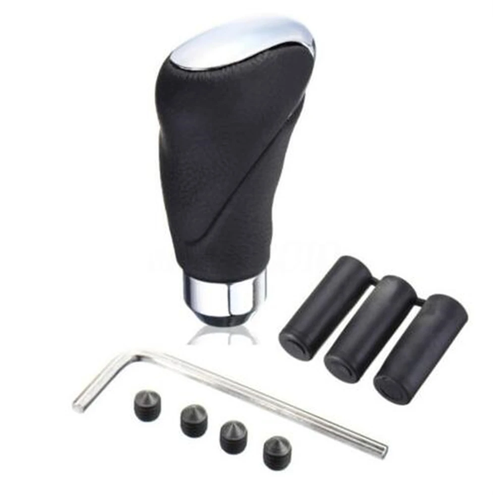 

Ручная автоматическая ручка переключения передач для автомобиля SUV, черная кожаная ручка переключения передач, рычаг переключения передач