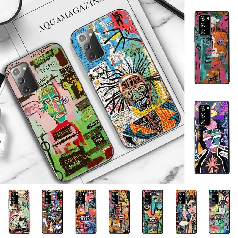 

INS Street Graffiti Painting Phone Case for Samsung Note 5 7 8 9 10 20 pro plus lite ultra A21 12 02