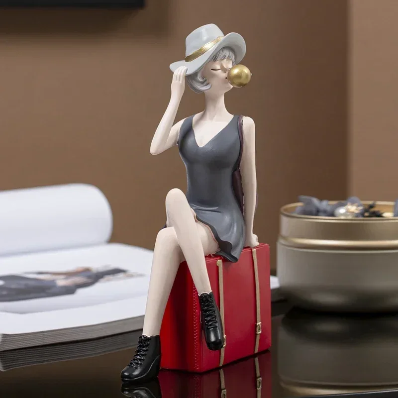 Скандинавская декоративная статуя человека для дома праздничное украшение из