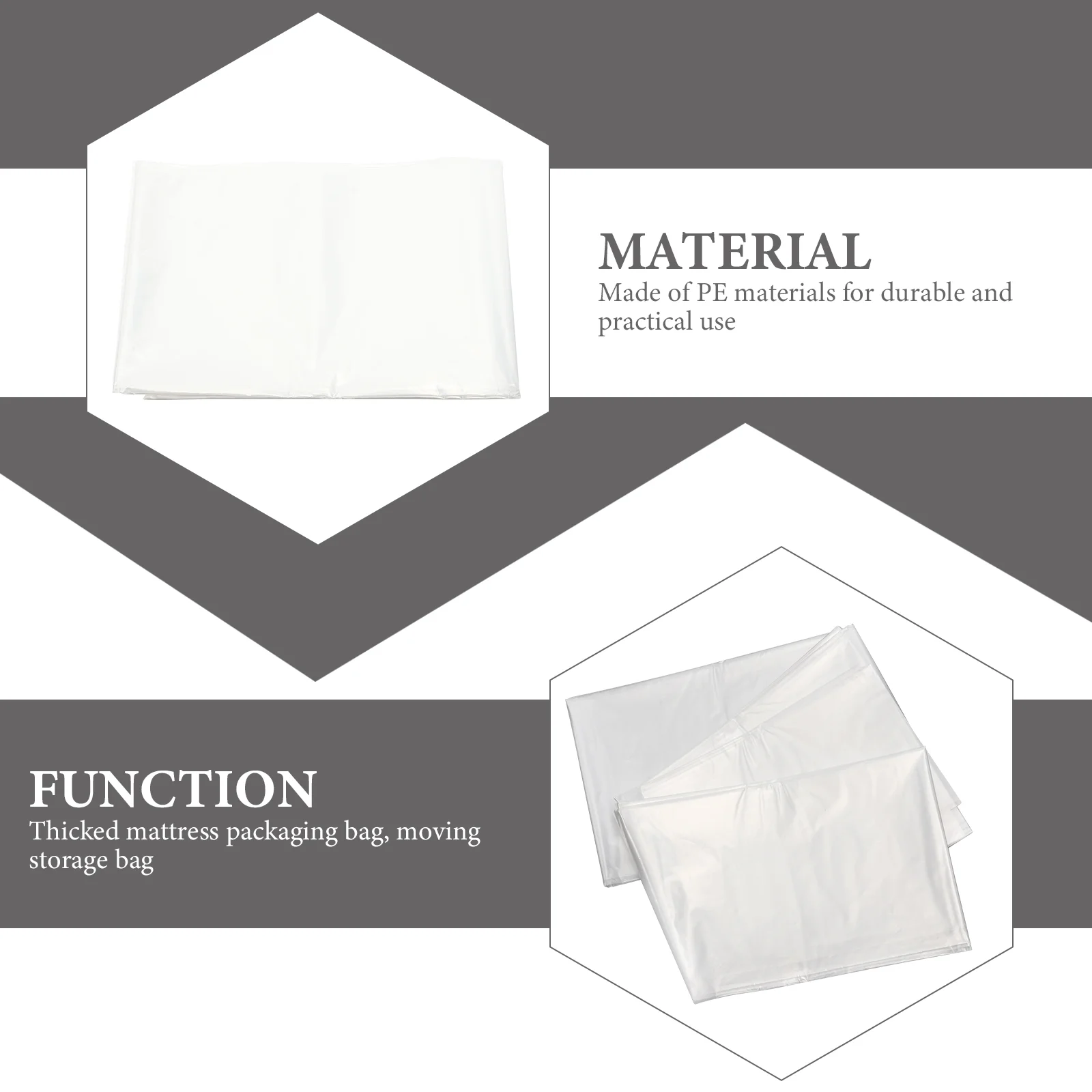 

Mattress Packaging Bag Dirt-proof Holder Quilt Bedspread Zipper Wrapping Thickened Household Storage Clear Bags