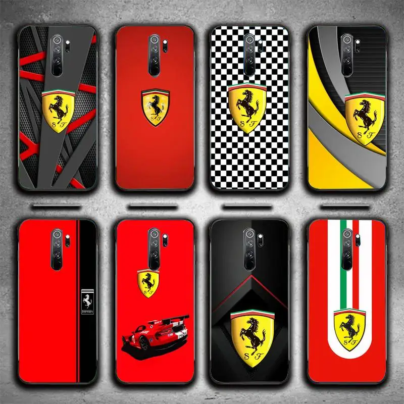 

Luxury Sports Car Ferrari Phone Case For Redmi 9A 8A 6A Note 9 8 10 11S 8T Pro Max 9 K20 K30 K40 Pro PocoF3 Note11 5G Case