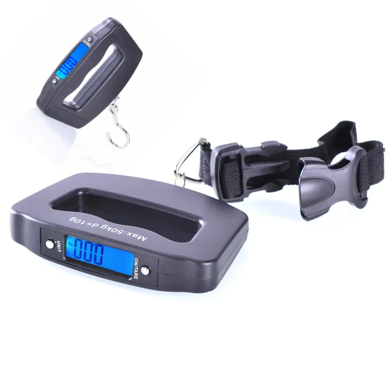 

50Kg 10g Fish Hook Hanging LED Display Balance SPortable Digital Hand Held Cale Electronic Weighting Luggage Scale