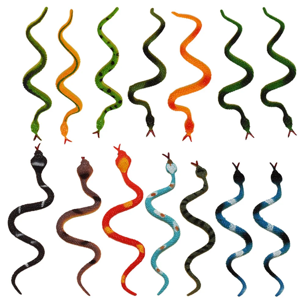 24 шт. поддельная модель змеи для розыгрыша игрушка-змея реалистичная игрушка на