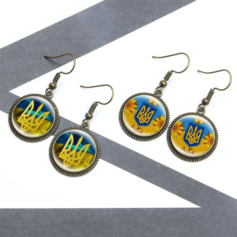 Винтажные серьги-подвески Tryzub с рисунком руны символа рыбы крючка для женщин