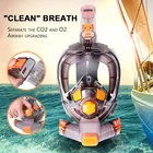 Маска для подводного плавания, незапотевающая на все лицо, дыхательные маски для сноркелинга, безопасное водонепроницаемое оборудование для плавания для взрослых и молодежи