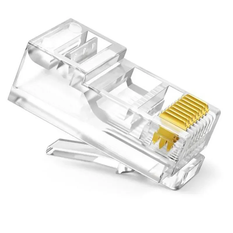 100 шт. соединитель RJ45 разъем Cat6 сетевой неэкранированный кабель с