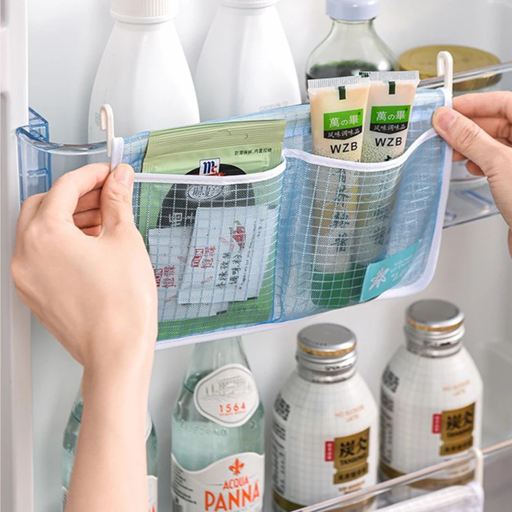 1 шт. сетчатая сумка с двойным отделением классификация мелочей подвесная на