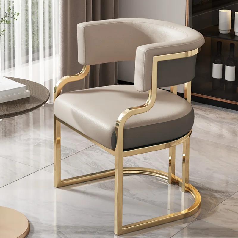 S Metal Hand Events Elegant Living Room Ergonomic Clear Chair Designer Sillas Para Comedor Balcony Furniture