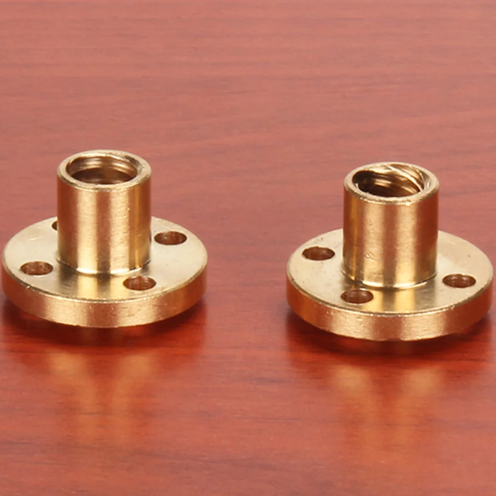 

4pcs 8 Nut Trapezoidal Screw 3D Parts Screw Copper Nut Stepper Motor Screw Nut 3D Accessories