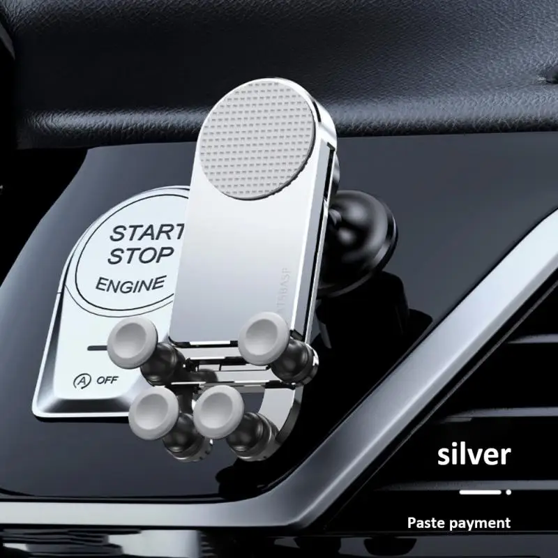 

360° Rotating Car Phone Holder Aluminum Alloy Universal Car Bracket Durable Phone Holder Interior Accessories Car Accessories