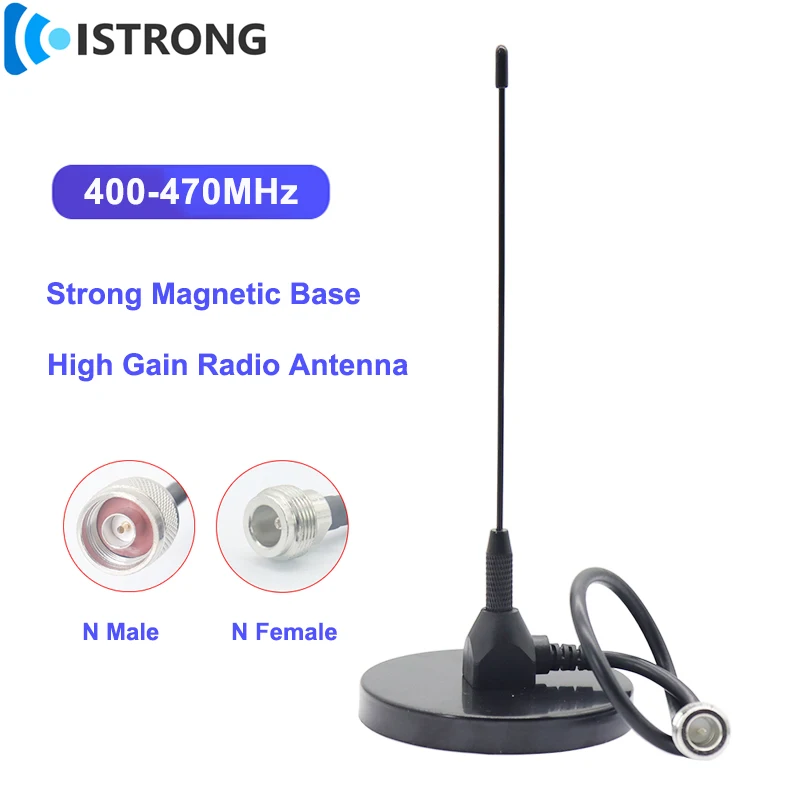 400MHz Indoor High Gain Radio Antenna Long Range Amplifier for Vehicle Wireless Handheld Walkie-Talki Signal Booster Repeater