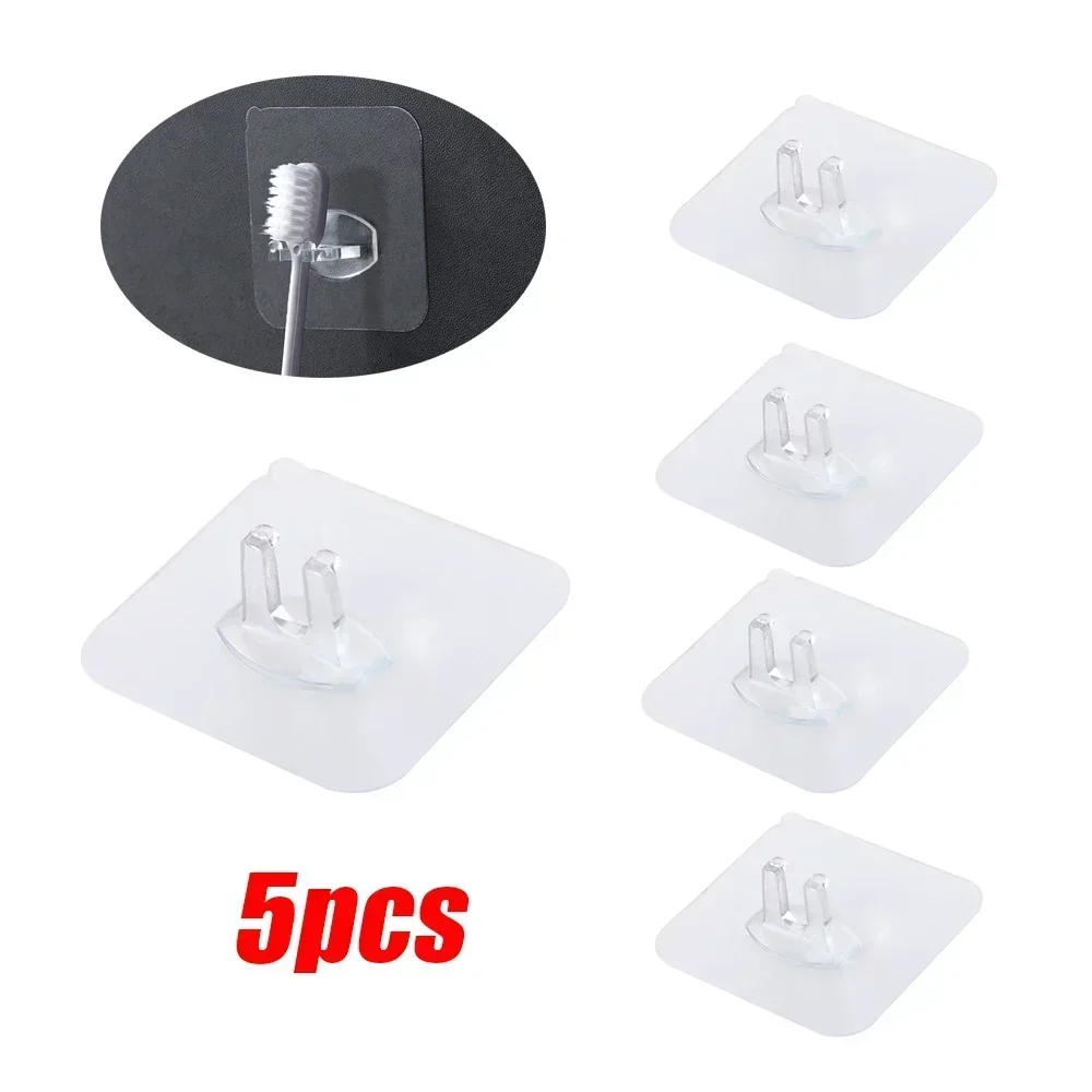 

Прозрачный пластиковый настенный держатель для зубных щеток