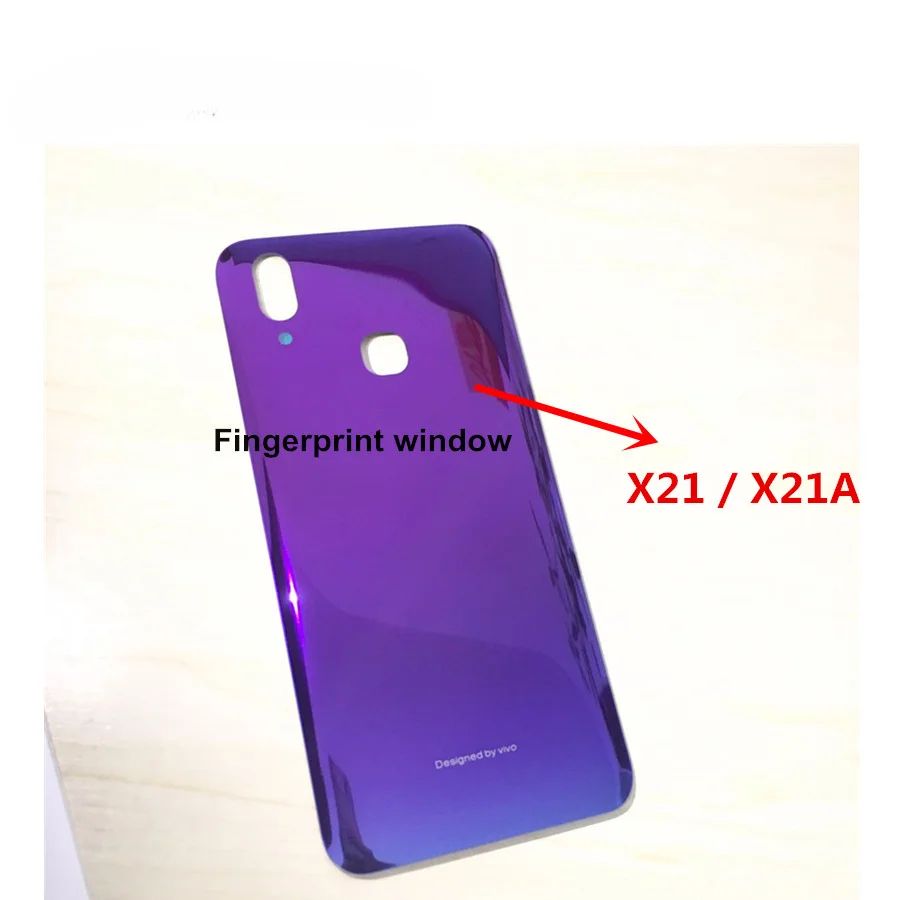 Задняя крышка батарейного отсека для VIVO X21 стеклянная задняя X 2 1 корпус UD