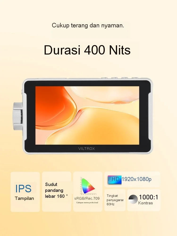 Портативный монитор Viltrox DC-V1 5 дюйма 4K 60 Гц HDMI 1.4 интерфейс камеры с аккумулятором