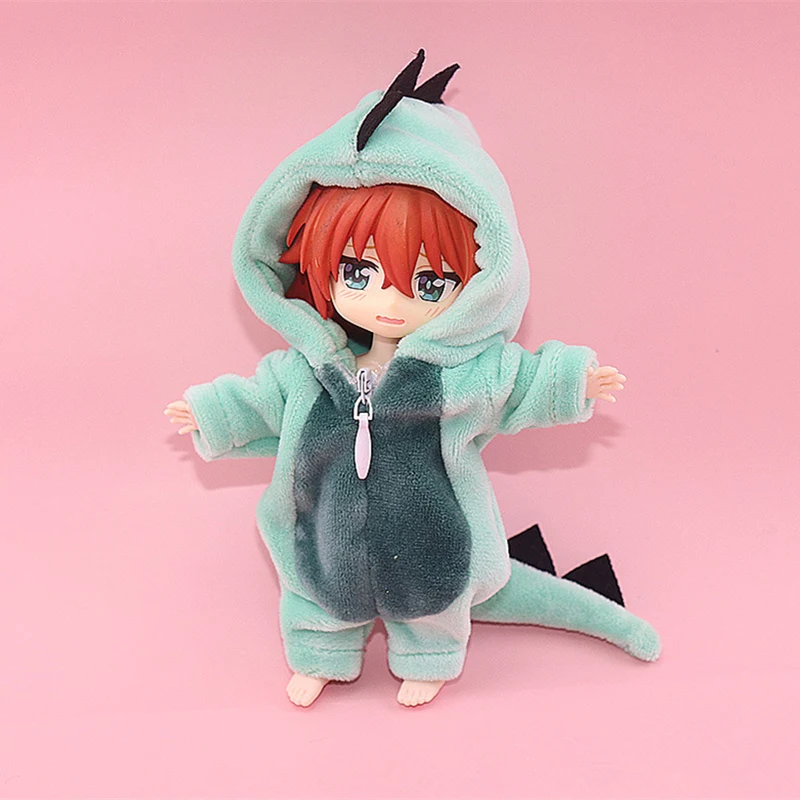 

Doll Clothes 1/12 Bjd Doll Accessories Cartoon Dinosaur Clothes Fit for Ob11/GSC Girl Play House Dress Up Toy Not Include Doll