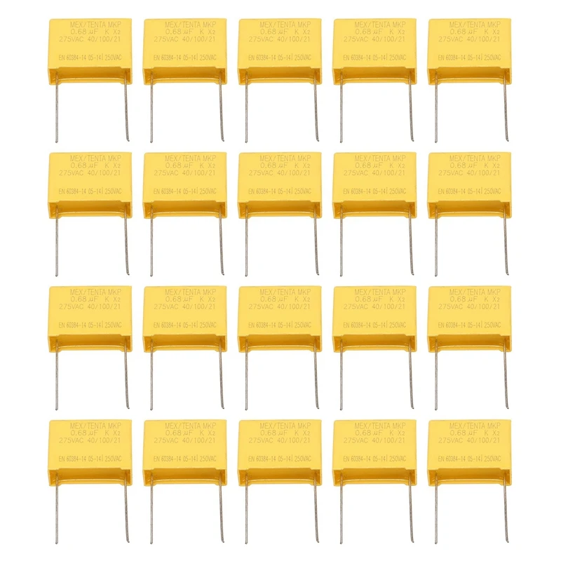 

X2 275V 684K 0,68 мкФ 680NF 275V684 шаг 22 мм 20 шт./лот