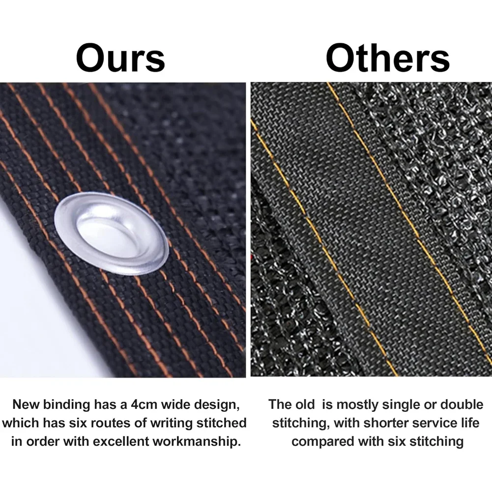 50% Черная Солнцезащитная Сетчатая Ткань С Прокладками Прочная Сетка Breezy Garden Для