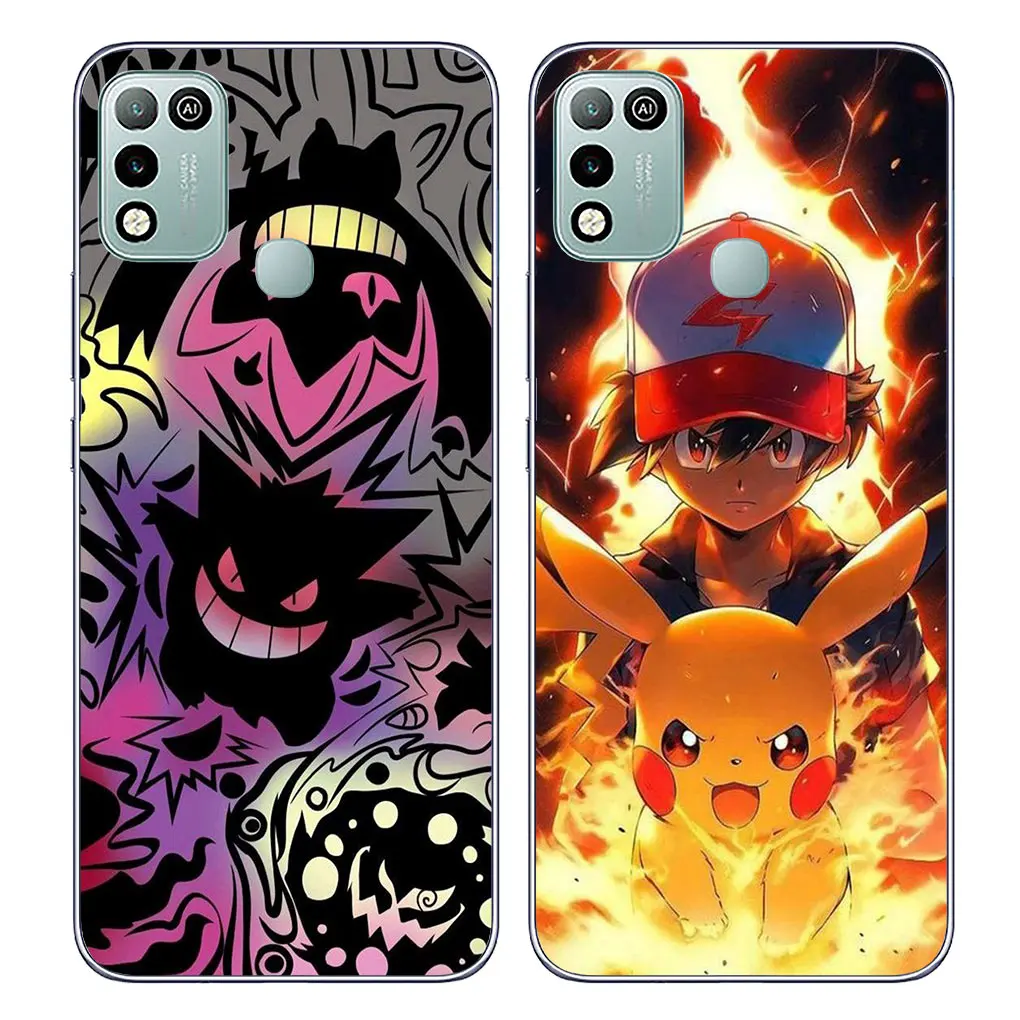 Чехол P-Pokemons Gengar GO P-Pikachus для Samsung Galaxy A04 A05 A06 A14 A15 A16 A23 A34 A35 A54 A55 M23 M33 M52 M53 M31 M51 M21