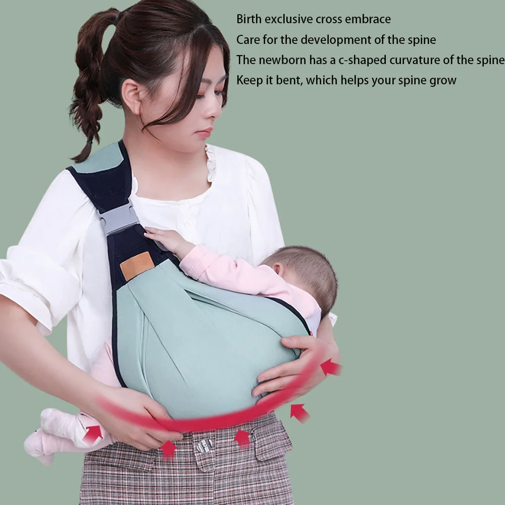 Four seasons multi-function breathable single shoulder front baby carrier simple baby carrier waist stool