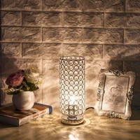 nordic crystal table lamp with switch extension cord nightstand decorative desk light bedroom living room lighting night light