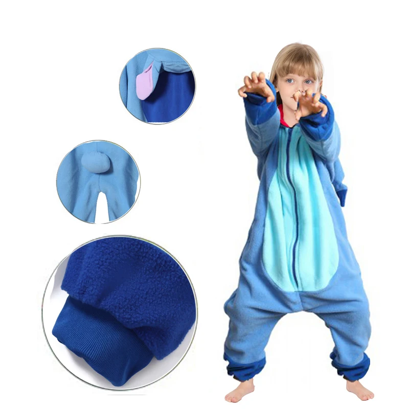 Пижама-кигуруми детская цельнокроеная пижама в виде единорога комбинезон с