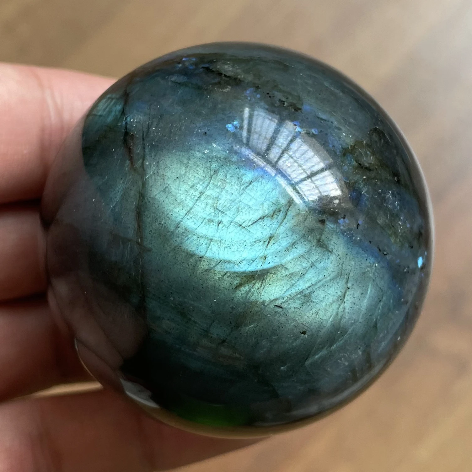 

264 г натуральный камень лабрадорит, хрустальный шар, каменное украшение, шероховатый полированный лечебный кварцевая Сфера