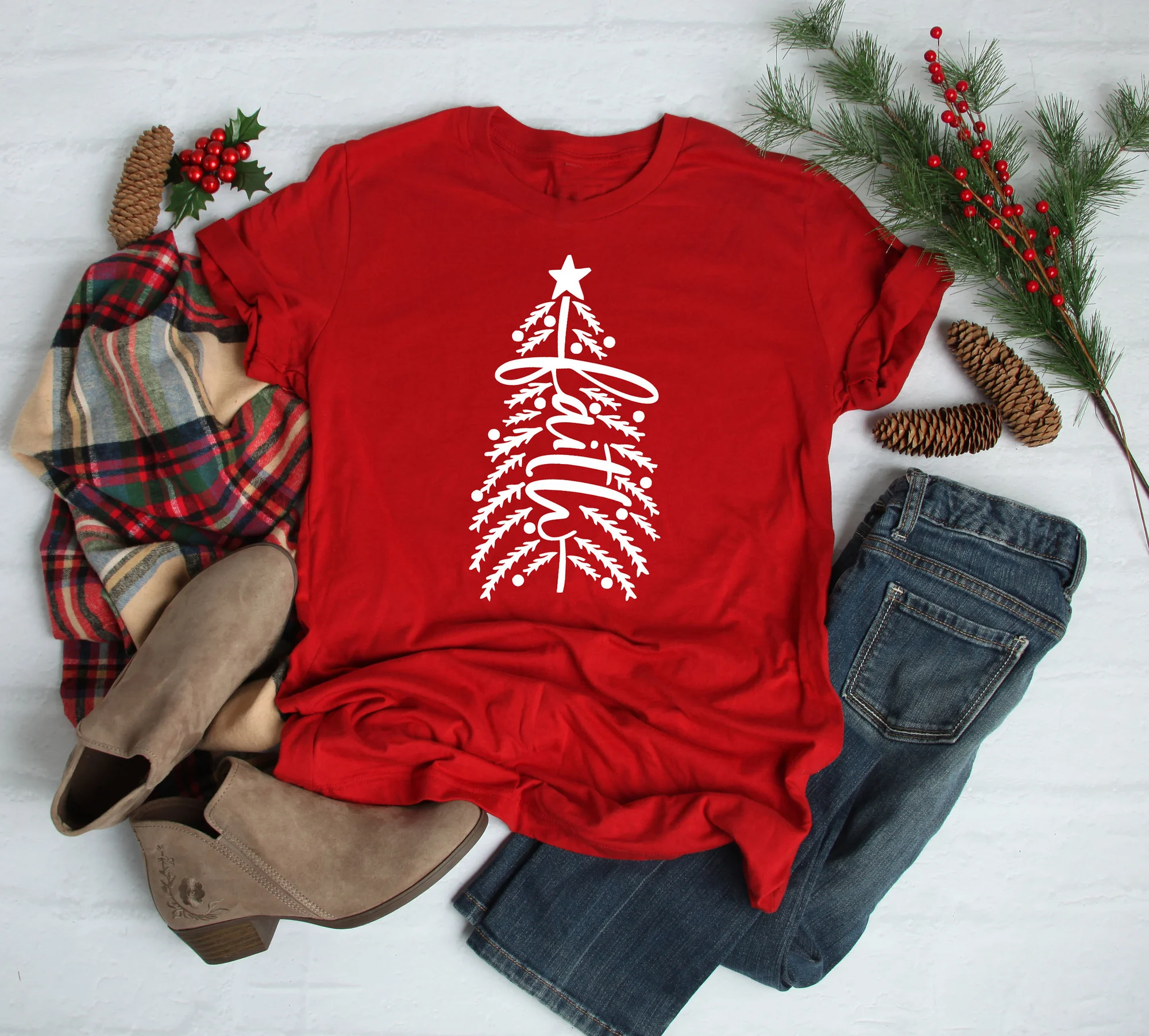 

Женская футболка с надписью вера дерева, Вера, религия, женские футболки, топы с христианством R231