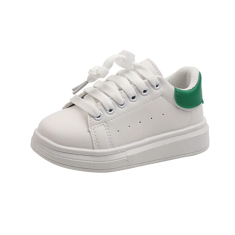 

Children's Sneakers Kids Fashion Design White Non-slip Casual Shoes Boys Girls Lace-up Breathable Sneakers Toddler Outdoor Shoes