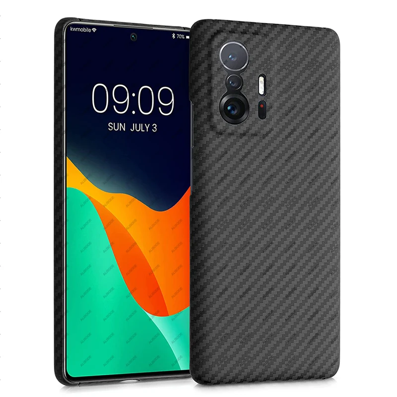 

Чехол для Xiaomi 11T Pro, чехол из настоящего углеродного волокна для Xiaomi Mi 11T Pro, Ультратонкий чехол из арамидного волокна, задняя крышка, чехлы