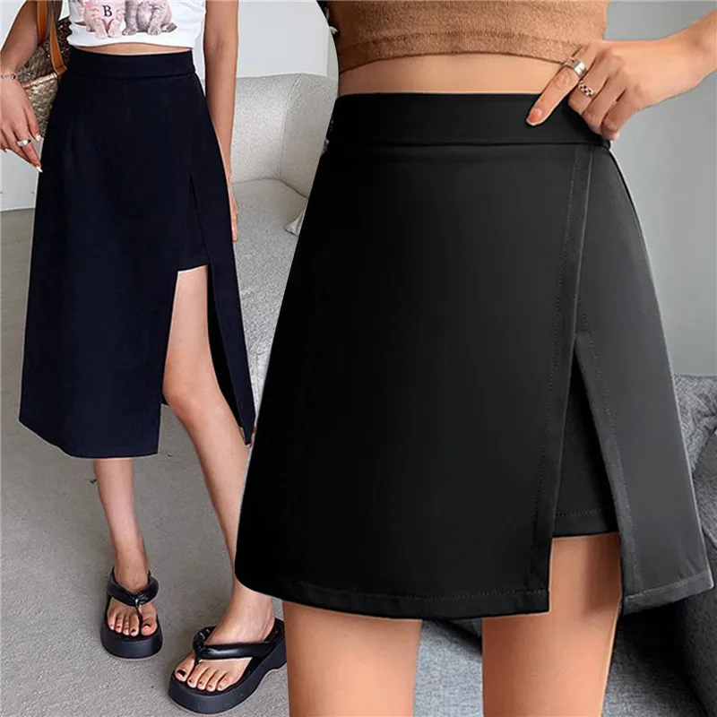 

Tennis Skorts With Leggings New Women'S Solid Hidden Zipper Pocket Sports Skirt Quick Dry Badminton Golf Outdoor Jogging Bottoms