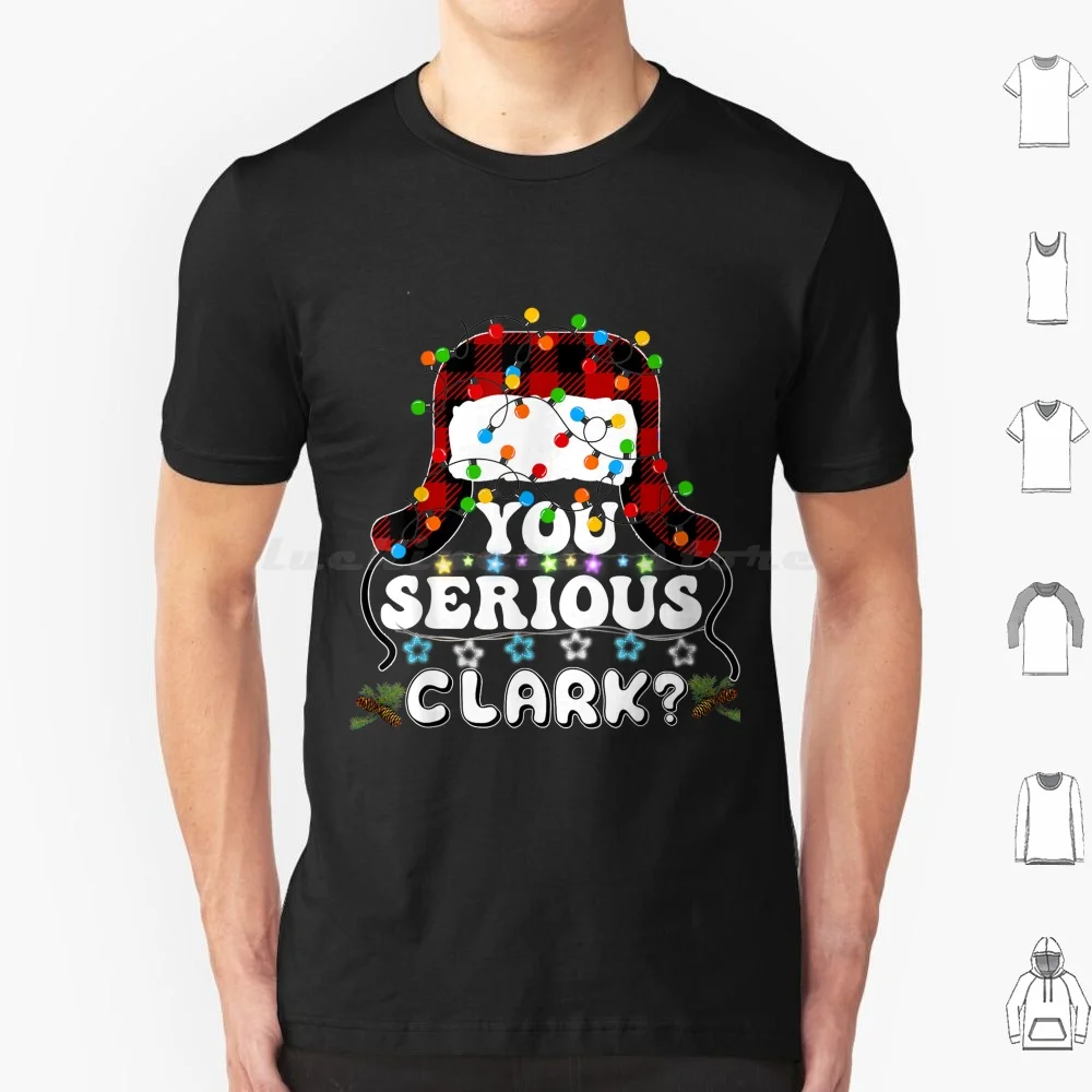 U Serious Clark Christmas Vacation Ugly Sweater Футболка большого размера 100% хлопок