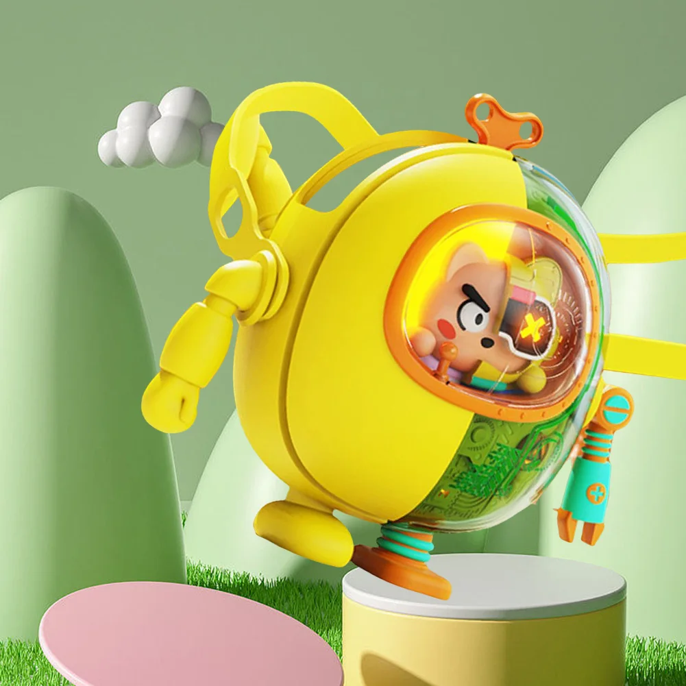 

Mini Hanging Neck Fan Bladeless Mecha Shape Portable Fan USB Type-C Charging 900mAh 3-speed Wind Mute for Travel Sports