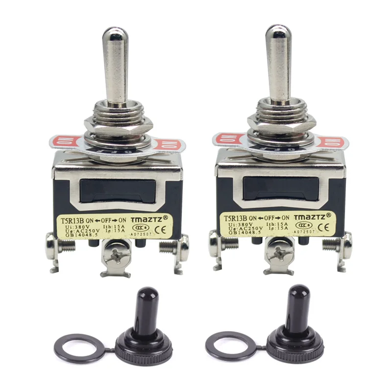 T5R13B (2 упаковки) 3-контактный винт SPDT водонепроницаемый пружинный возвратный