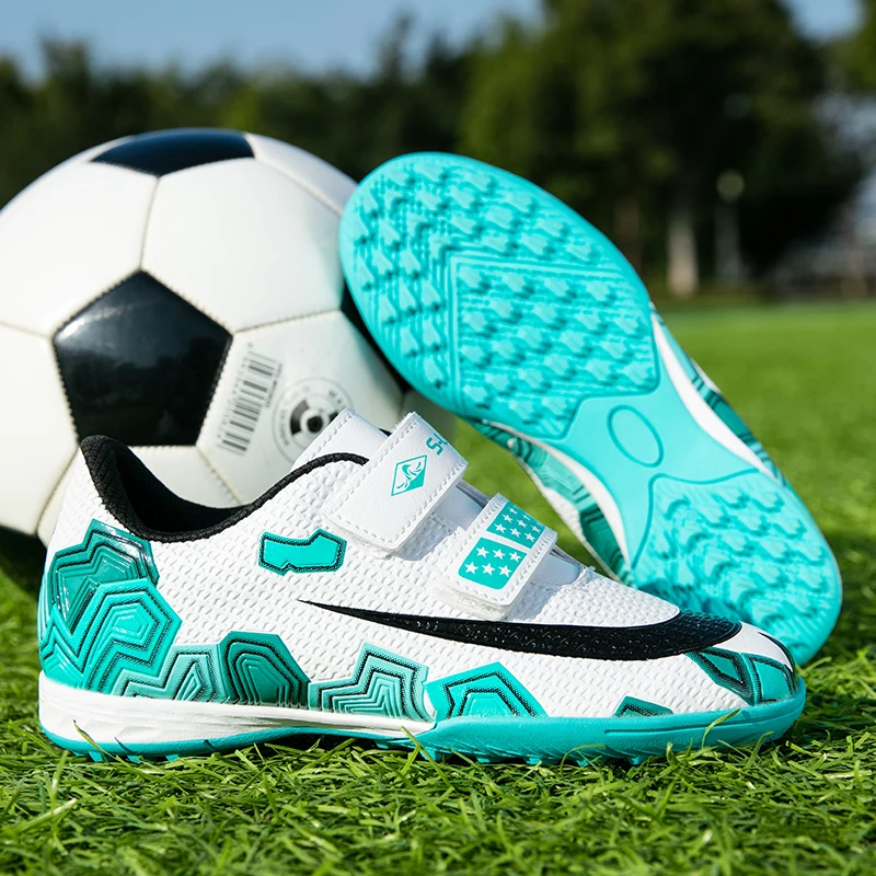 Breathable Kid's Soccer Shoes TF Outdoor Daily Popular Children Training Football Non-Slip Girls Trainers 901-1 |