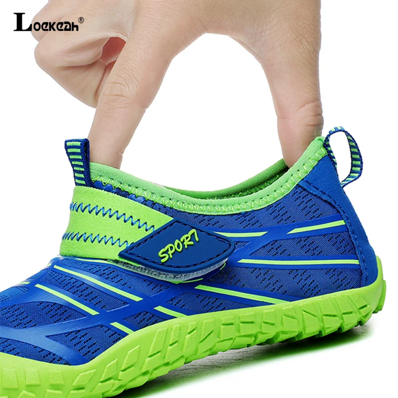 Outdoor Elastic Boy Girl Non Slip Barefoot Aqua Shoe Children Breathable Beach Surfing Boating Wading Shoe Quick-Dry Water Shoe