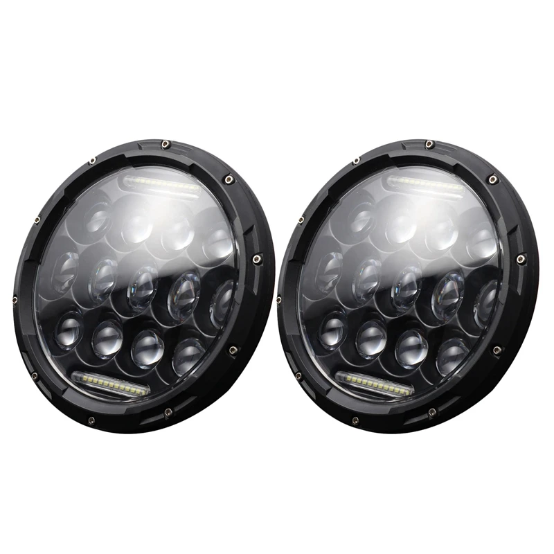 

For Jeep Jk Tj Suzuki Samurai Sj410 7Inch Led Headlights Hi/Lo Beam Drl Headlamp