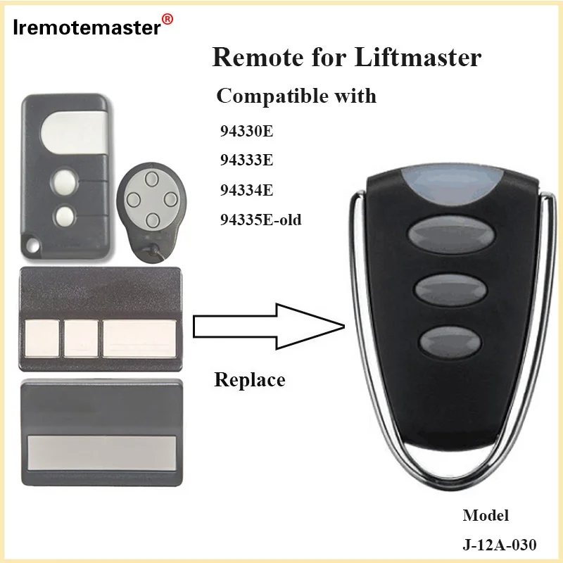 

For Chamberlain Liftmaster 94335E 84335E Garage Door Opener Remote Control Garage Remote 433.92MHz rolling code Transmitter