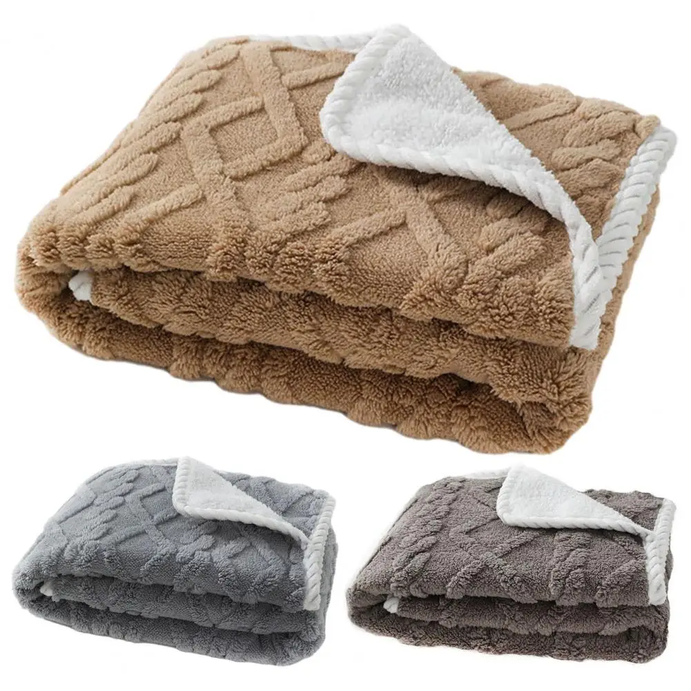 Плюшевое одеяло для собак большая толстая теплая водонепроницаемая машинная