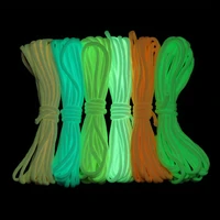 9 core luminous paracord outdoor fluorescent rope noctilucence survival ropes parachute cord lanyard camping clothesline