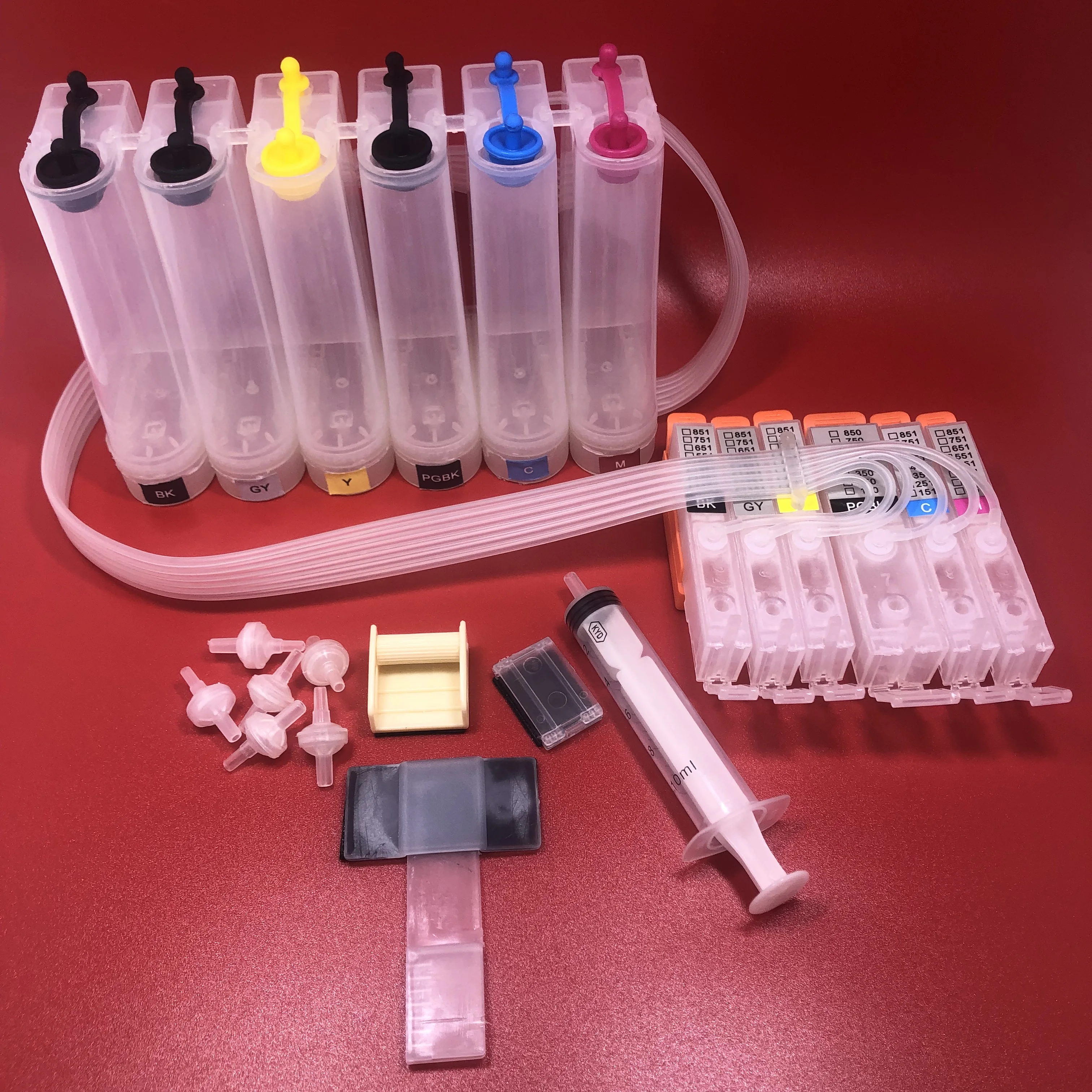 

6Color Continuous Ink Supply System PGI-150XL CLI-151XL PGI-150 CLI-151 for Canon PIXMA iP8710 MG6310 MG7110 MG7510 Printer
