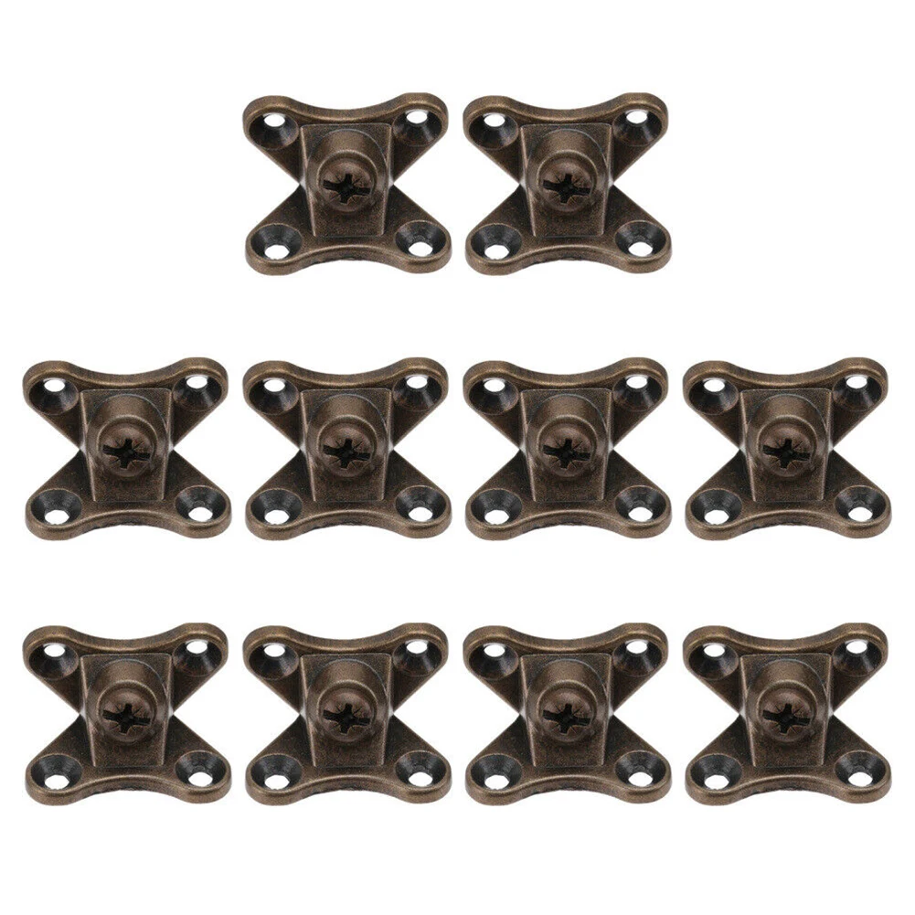 

10Pcs Butterfly Angle Code Partition Bracket Zinc Alloy Furniture Corner Brackets Fasteners Protector Support Corner Connector