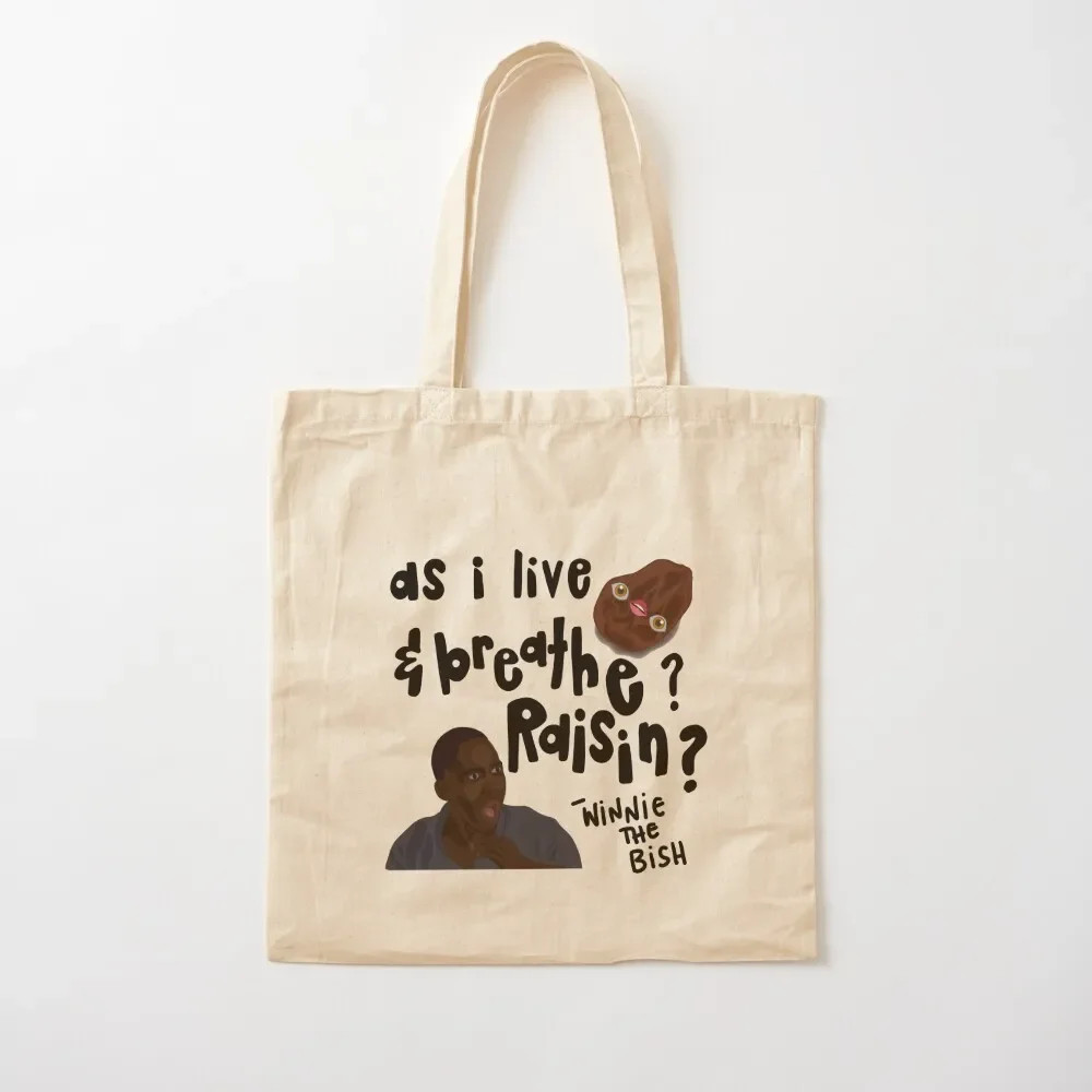 WINSTON SAYING RAISIN Tote Bag холщовая сумка для покупок мужская женщин женская