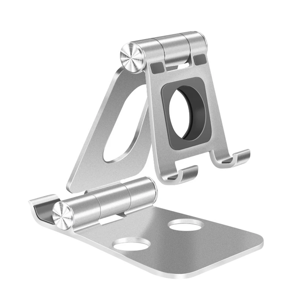 

Phone Holder Stand for iPhone 12 11 Pro Max Xiaomi mi 10 Metal Phone Holder Foldable Mobile Phone Stand Desk For iPhone 7 8 X XS
